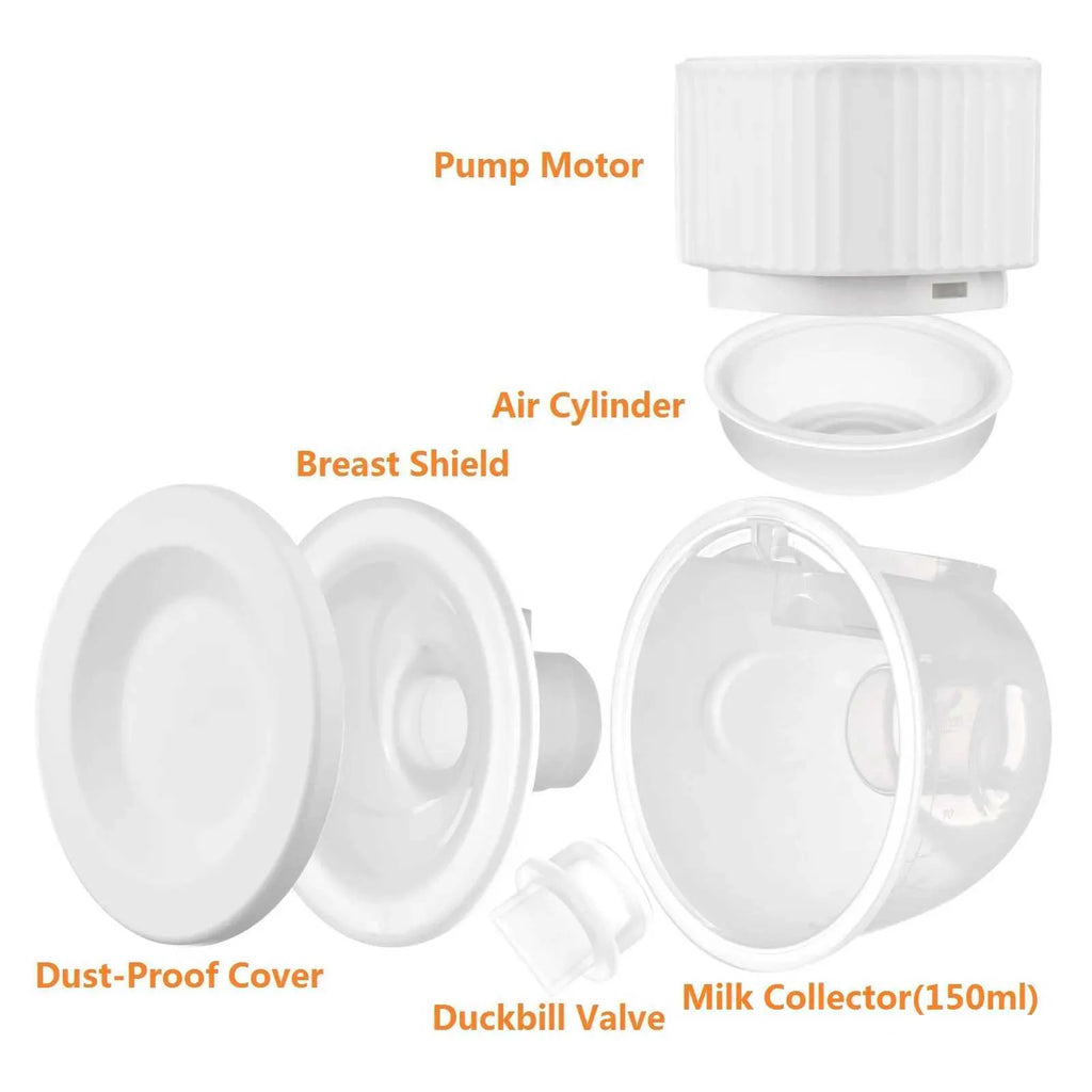 Afck Breastpumps YD-1193 wearable invisible electric breast pump no need for portable brushless low noise electric feeding pump mode suction level WX