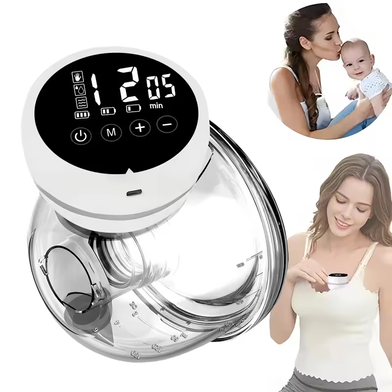 Afck 2026 New Wearable Electric Breast Pump Painless Double-Sided, Fully Automatic And Hands-Free Breast Milk Collector Sells Well.