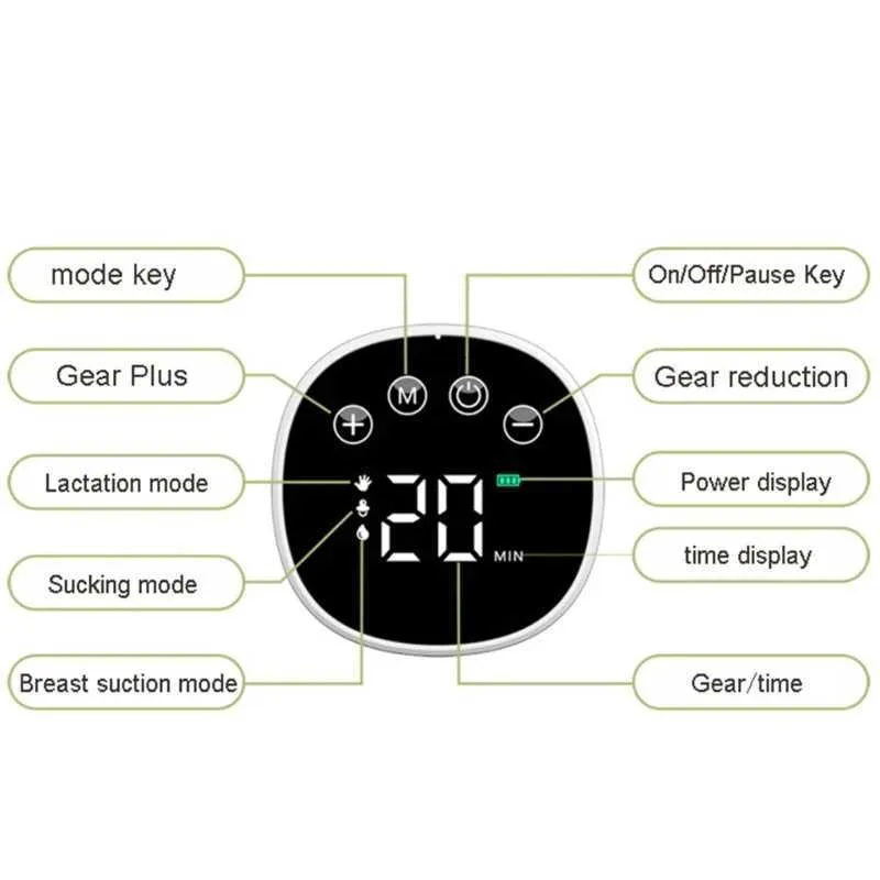 Afck Breastpumps 21 electric breast pump silent wearable comfortable for newborns milk extractor BPA free breastfeeding