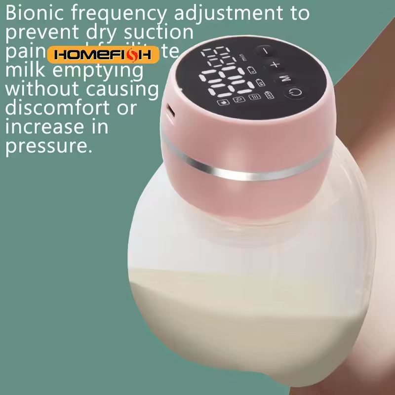 Afck 2026 New Wearable Electric Breast Pump Painless Double-Sided, Fully Automatic And Hands-Free Breast Milk Collector Sells Well.